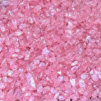 Epoksi Mum Dekoratif 2-4 MM Arlığında Gerçek Cam Kırığı (1 KG)  Pembe