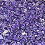 Epoksi Mum Dekoratif 2-4 MM Arlığında Gerçek Cam Kırığı (50 GR)  Mor