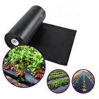 ÇİLEK MULCH NAYLONU 100 CM x 1000 METRE SİYAH TABAN ÖRTÜSÜ PİDOK ÇİLEK MULCH 30 MİCRON UV Lİ SEBZE NAYLONU