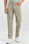 Koyu Bej Düz Gabardin Slim Fit Casual Pantolon 1003240319