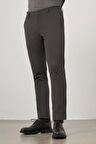 Koyu Antrasit Düz Gabardin Slim Fit Casual Pantolon 1003245102