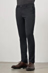 Lacivert Düz Gabardin Slim Fit Casual Pantolon 1003245105