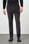 Koyu Antrasit Fitilli Desen Kadife Pamuklu Yan Cep Comfort Fit Classic Pantolon 1003245160