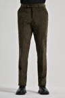 Koyu Haki Pamuklu Yandan Cepli Comfort Fit Kadife Pantolon 1003245160