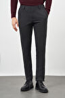 Siyah Düz Gabardin Pamuklu Yan Cep Slim Fit Casual Pantolon 1003245162