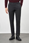 Siyah Düz Gabardin Pamuklu Yan Cep Slim Fit Casual Pantolon 1003245162