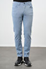 Koyu Turkuaz Düz Gabardin Pamuklu 5 Cep Slim Fit Casual Pantolon 1003245318