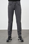 Koyu Antrasit Düz Gabardin Pamuklu 5 Cep Slim Fit Casual Pantolon 1003245319