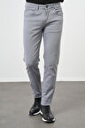 Koyu Mavi Düz Gabardin Pamuklu 5 Cep Slim Fit Casual Pantolon 1003245319