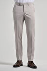 Açık Krem Esnek Yandan Cepli Slim Fit Classic Pantolon 1003250106