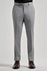 Gri Esnek Yandan Cepli Slim Fit Classic Pantolon 1003250160