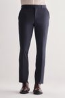 Lacivert Yan Cep Açık Paça Kendinden Desenli Slim Fit  Pantolon 1003255152