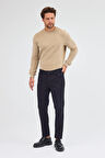 Siyah 5 Cep  Düz Paça Pamuklu Slim Fit 5 Cep Casual Pantolon 1003255154