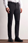 Siyah Yan Cep Düz Paça Pamuklu Slim Fit Chino Casual Pantolon 1003255161