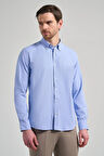 Uzun Kol Düz Oxford Düğmeli Yaka Cepsiz Pamuklu Classic Slim Fit Gömlek 1004250168