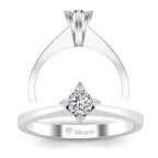 0,13 Karat Pırlanta Tektaş Yüzük