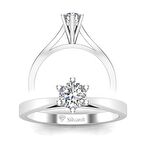 0,40 Karat F Renk Uluslararası sertifikalı Pırlanta Tektaş Yüzük