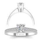 0,40 Karat Pırlantalı Tektaş Yüzük