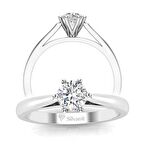 0,30 Karat G Renk Uluslararası Sertifikalı Pırlanta Tektaş Yüzük