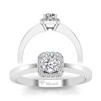 0,45 Karat G Renk Uluslararası Sertifikalı Pırlanta Tektaş Yüzük