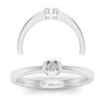 0,05 Karat Pırlanta Tektaş Yüzük