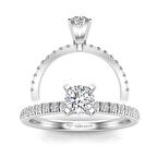 0.40 Karat E Renk Uluslararası Sertifikalı Pırlanta Tektaş Yüzük