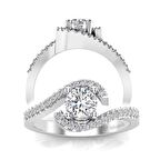 0,50 Karat G Renk Uluslararası Sertifikalı Pırlanta Tektaş Yüzük