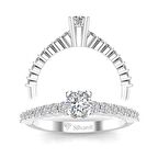 0,60 Karat G Renk Uluslararası Sertifikalı Pırlanta Tektaş Yüzük