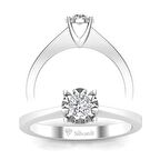 0,60 Karat Görünümlü Pırlanta Tektaş Yüzük