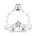 0,28 Karat Pırlanta Tektaş Yüzük