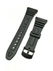Casio W-96H -1av Orijinal Siyah Renk Silikon Saat Kordonu Kayış