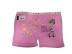 6 lı Paket Tutku Kız Çocuk Elastan Renkli Boxer 