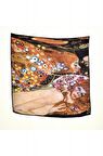 Gustav Klimt Desenli Bandana Fular
