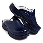  Lacivert Klasik Taban Tam Ortopedik Anatomik Hastene,Doktor,Hemşire,Aşçı Kadın Sabo Terlik