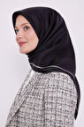 Levidor Twill İpek Eşarp Siyah
