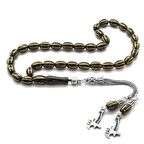 925 Ayar Gümüş Balta Püsküllü Prinç 6lı Karpuz Yarma Arpa Kesim Rus Oltu Tesbih