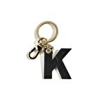 Kırmızı K Harfi Deri Anahtarlık