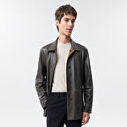 Anoki Haki Erkek Çift Taraflı Süet Deri Mont