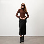 Deundria Leopar Kadın Panelli Fit Süet Ceket