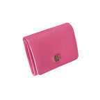 Kadın Pembe Deri Cüzdan