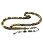 925 Ayar Gümüş Püsküllü Kapsül Kesim Pelesenk Tesbih