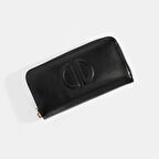 Kadın Siyah Deri Cüzdan
