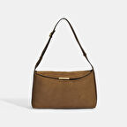 Kadın Taba Süet Omuz Çantası