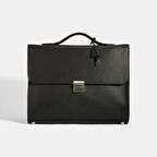 Erkek Siyah Deri Evrak Çantası