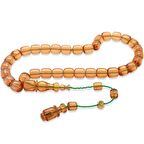 Sistemli Her Bir Tanesi Usta işçilikli Kapsül Kesim Nar Çiçeği Rengi Katalin Tesbih