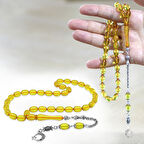 Kararmaz Metal Arnavut Zincir Püsküllü Sülün İmame Beyzi Kesim Sarı Katalin Tesbih