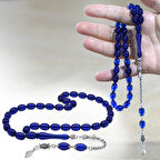 Kararmaz Metal Arnavut Zincir Püsküllü Sülün İmame Beyzi Kesim Lacivert Katalin Tesbih