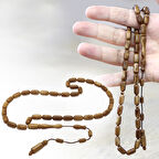 Sistemli Kolye Kesim Açık Kahverengi Cilalı Kuka Tesbih