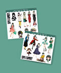 Yor Spy X Family Parlak Kağıt 2Li Sticker Seti -çıkartma -süsleme -anime etiket