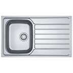 Franke Spark Skl 611 Tek Gözlü Sağ Damlalıklı Dekorlu Paslanmaz Çelik Mutfak Eviyesi